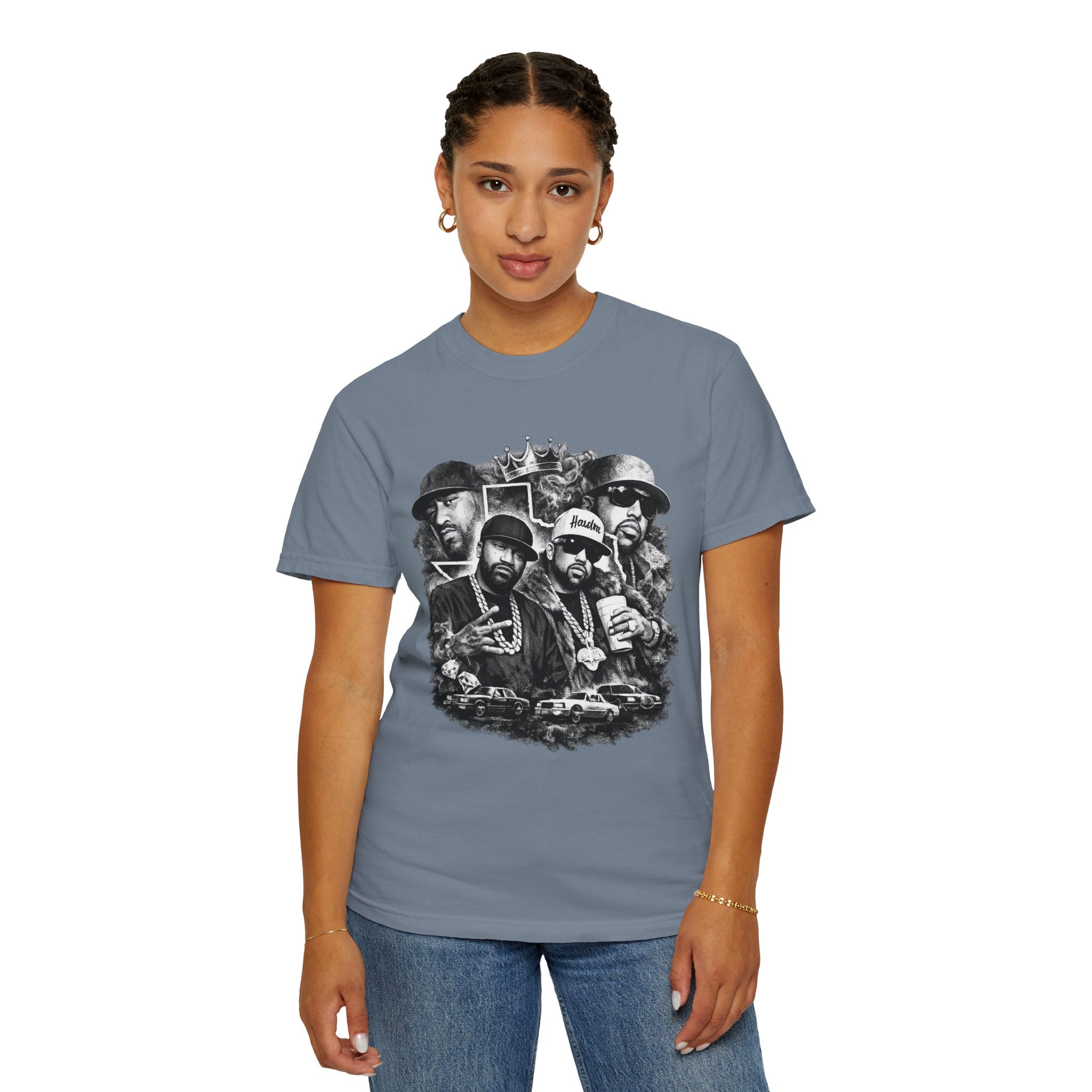 T-Shirt — Vintage Rap Legends Collage Graphic Tee