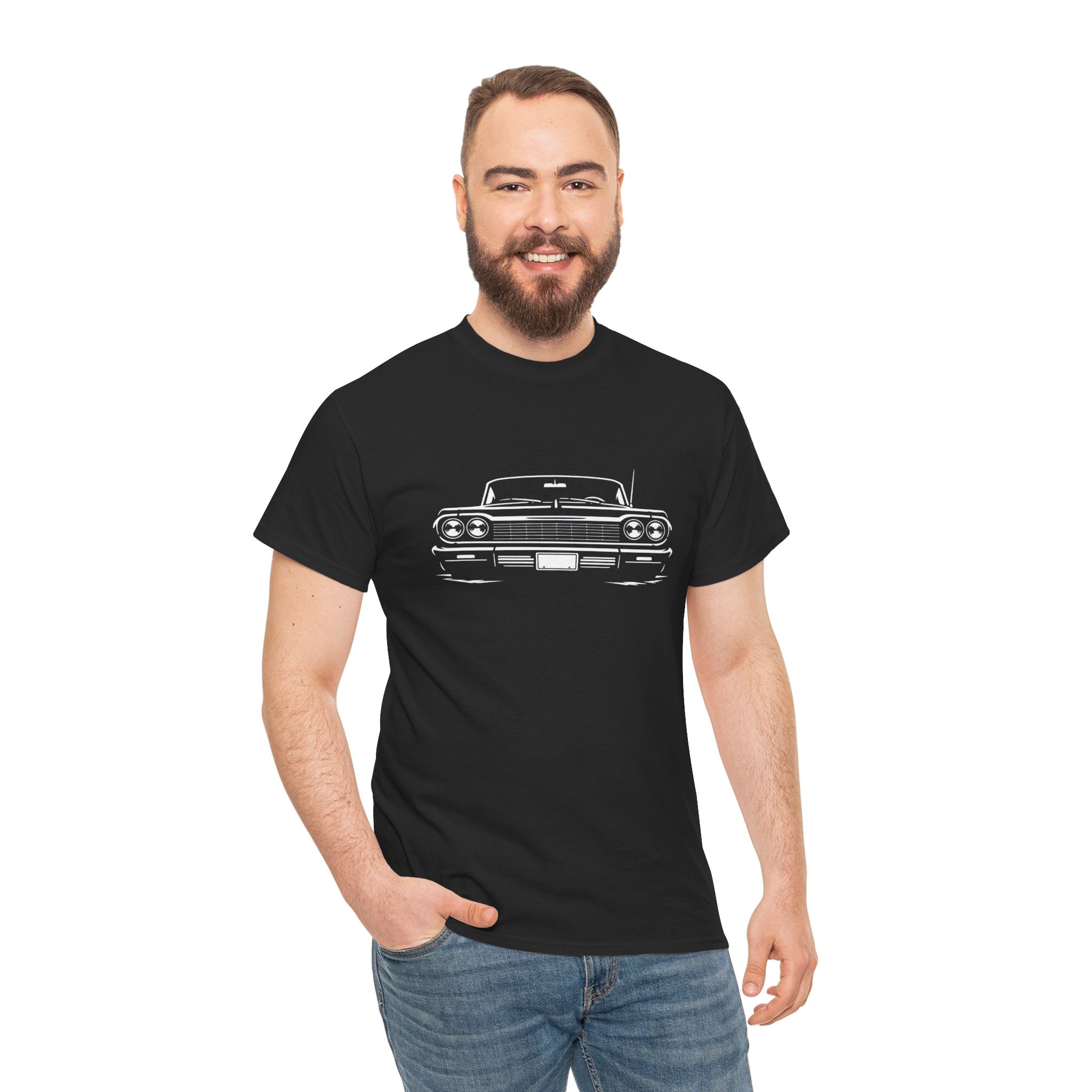 Classic Impala Front Graphic Tee — Vintage Car Shirt