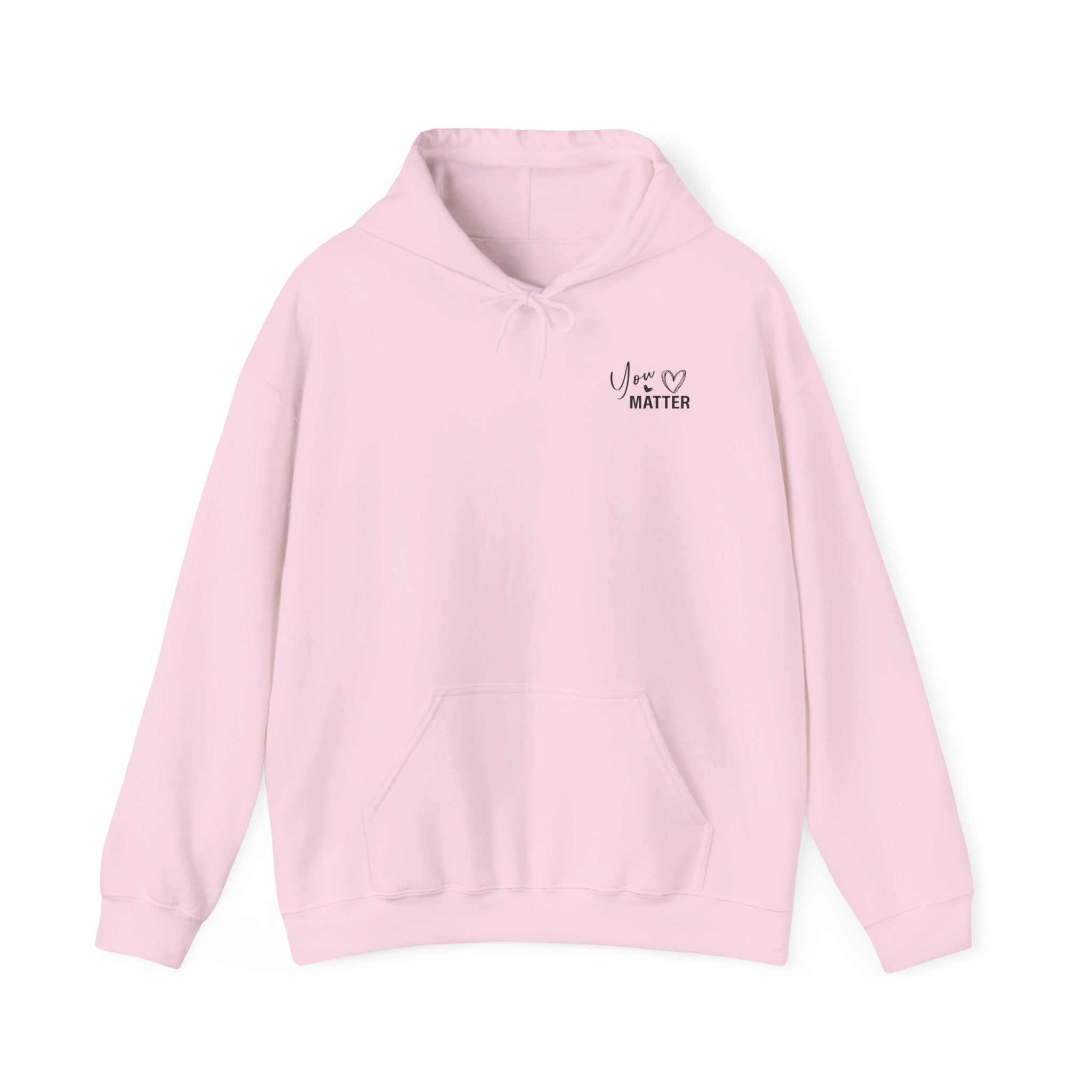 Hoodie — "You Are Amazing, Beautiful and Enough" Inspirational Heart Comfort Hoodie