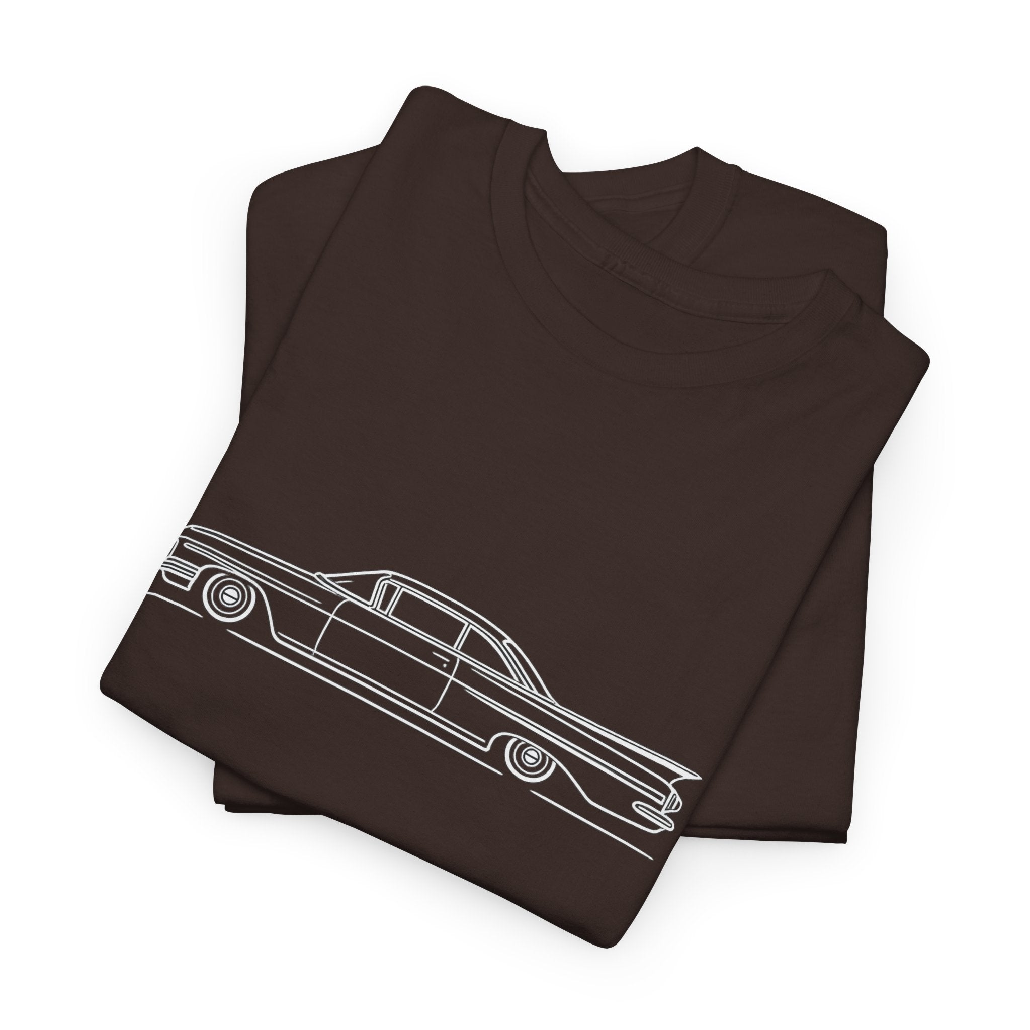 Classic Lowrider Car T‑Shirt — Minimal Vintage Automobile Tee