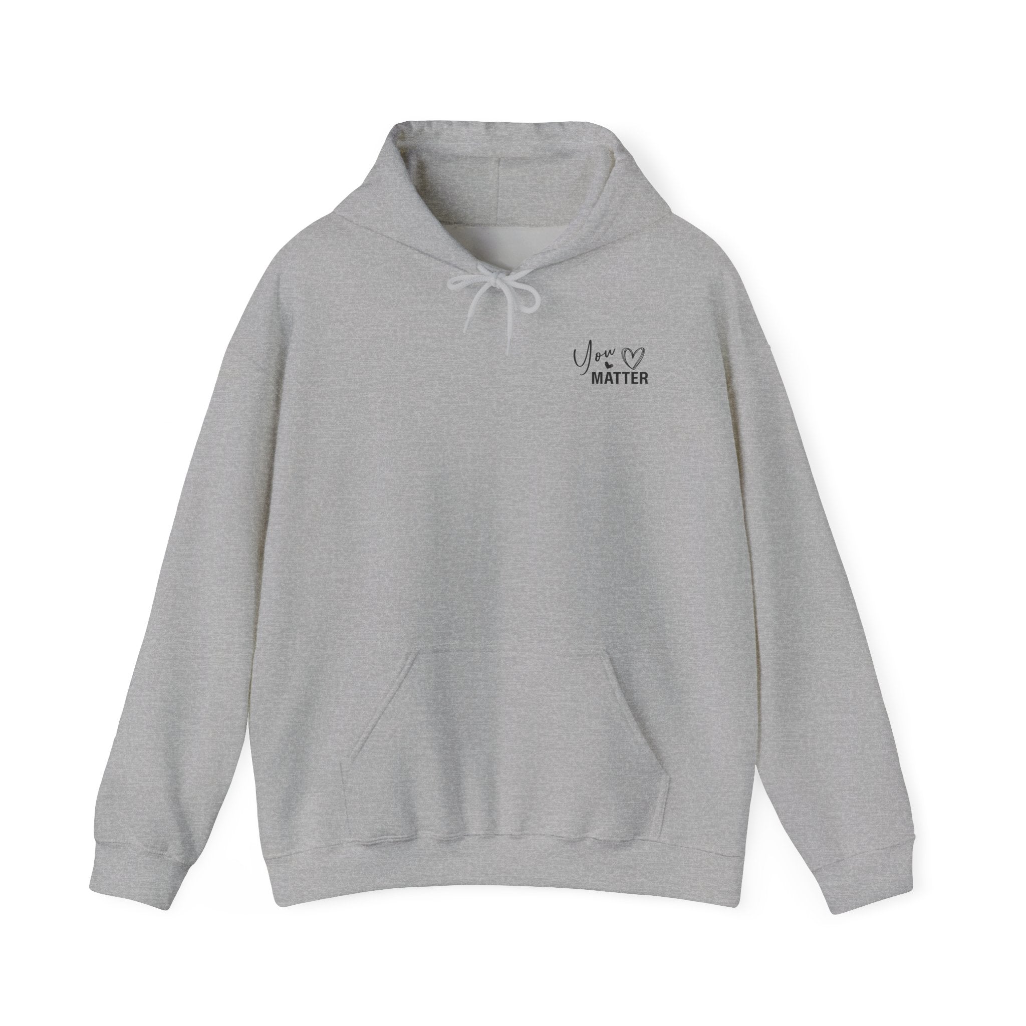 Hoodie — "You Are Amazing, Beautiful and Enough" Inspirational Heart Comfort Hoodie