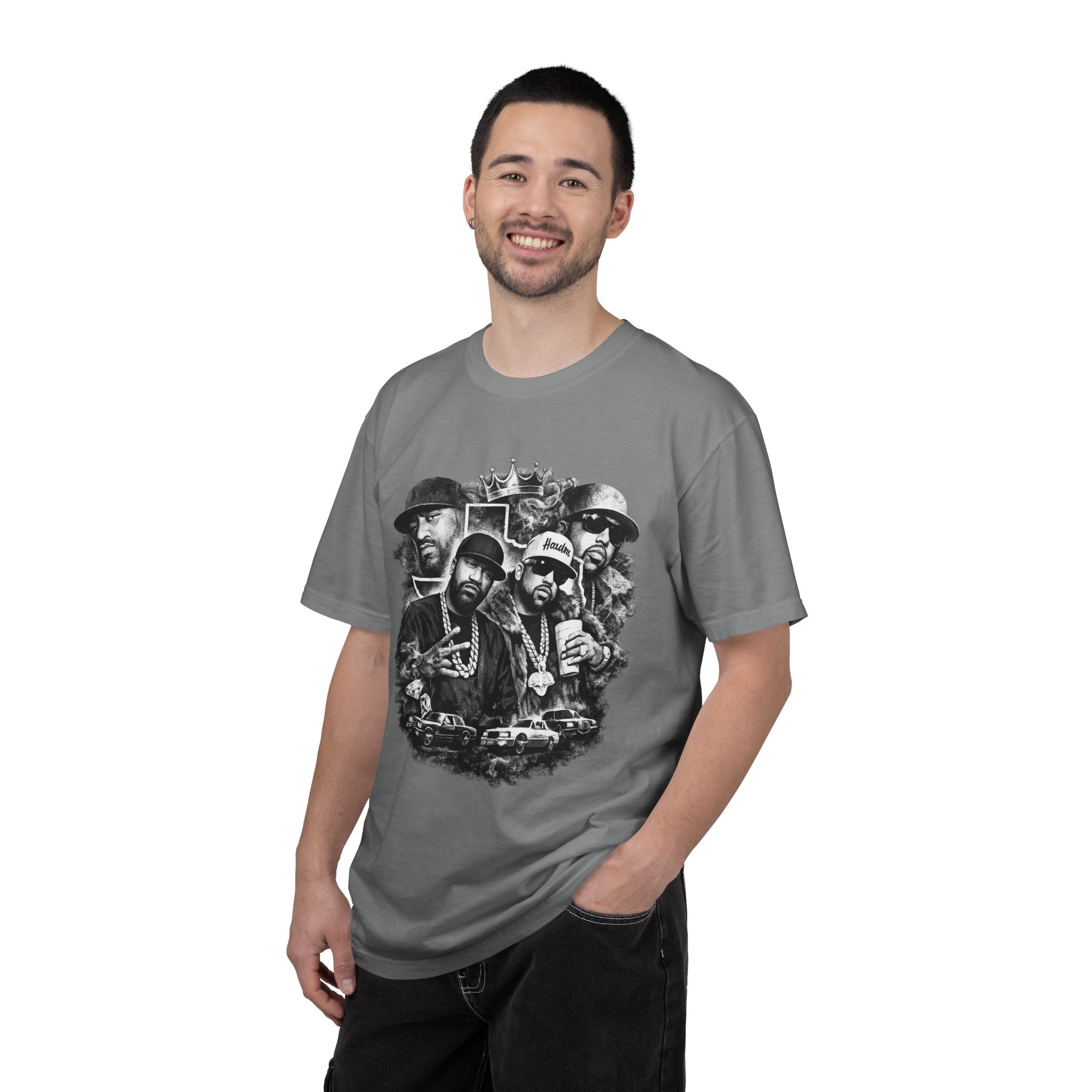 T-Shirt — Vintage Rap Legends Collage Graphic Tee