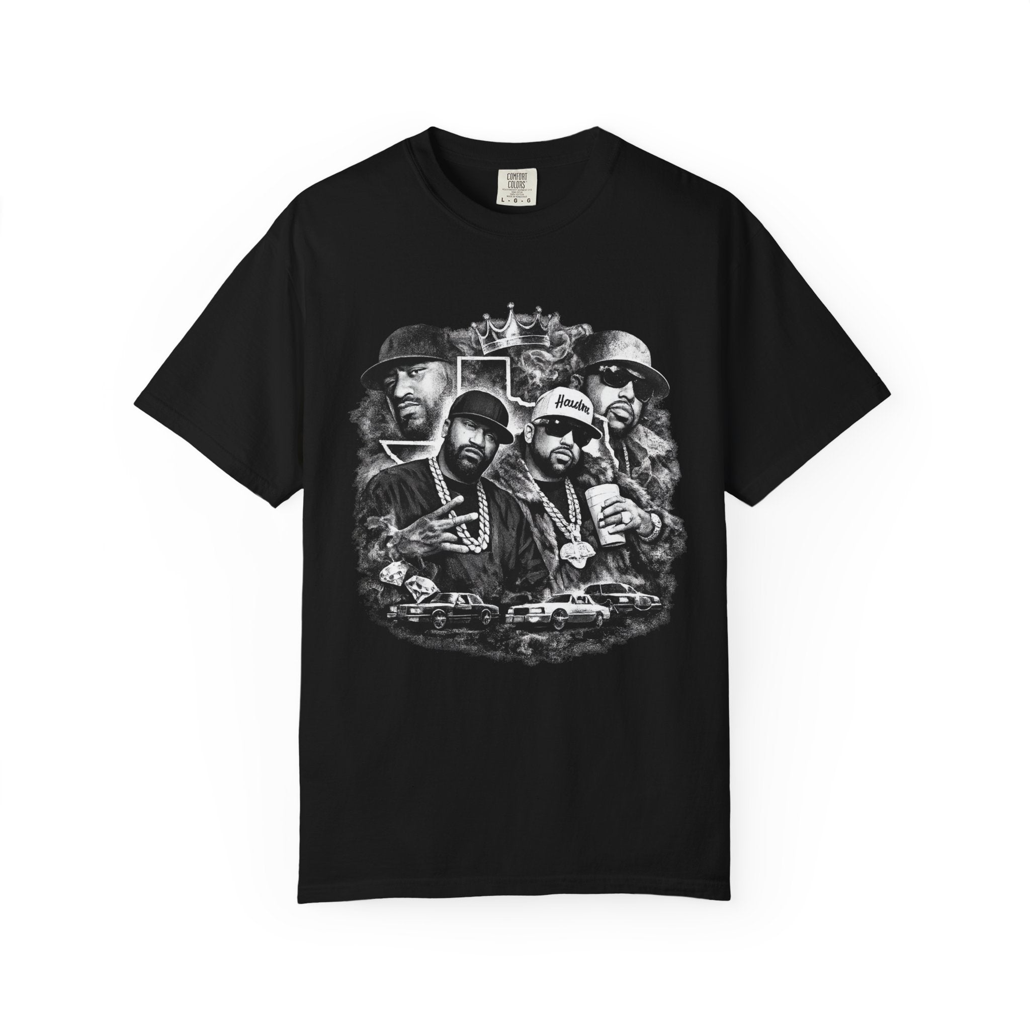 T-Shirt — Vintage Rap Legends Collage Graphic Tee