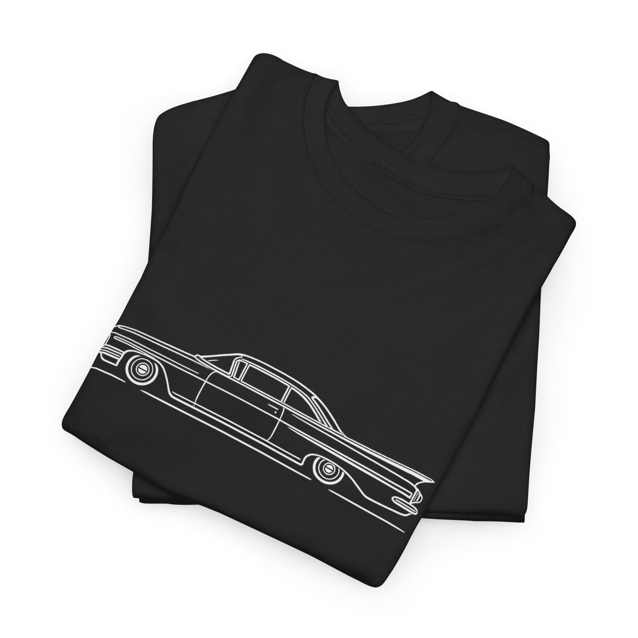 Classic Lowrider Car T‑Shirt — Minimal Vintage Automobile Tee