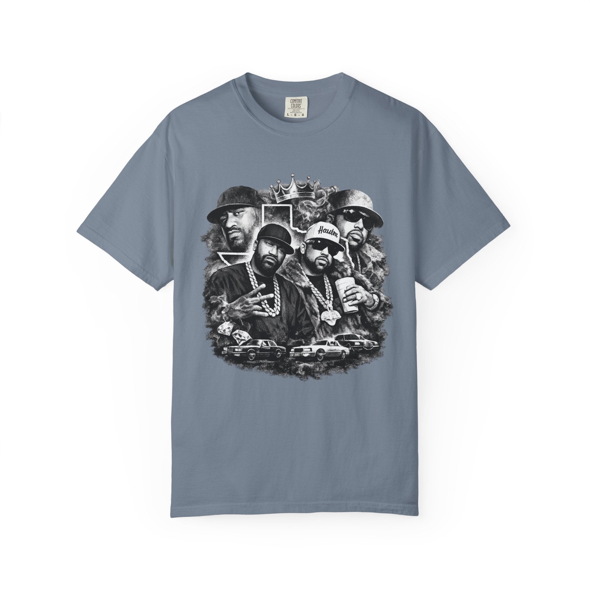 T-Shirt — Vintage Rap Legends Collage Graphic Tee